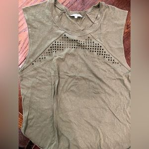 IRO Anacela Sleeveless Green Top